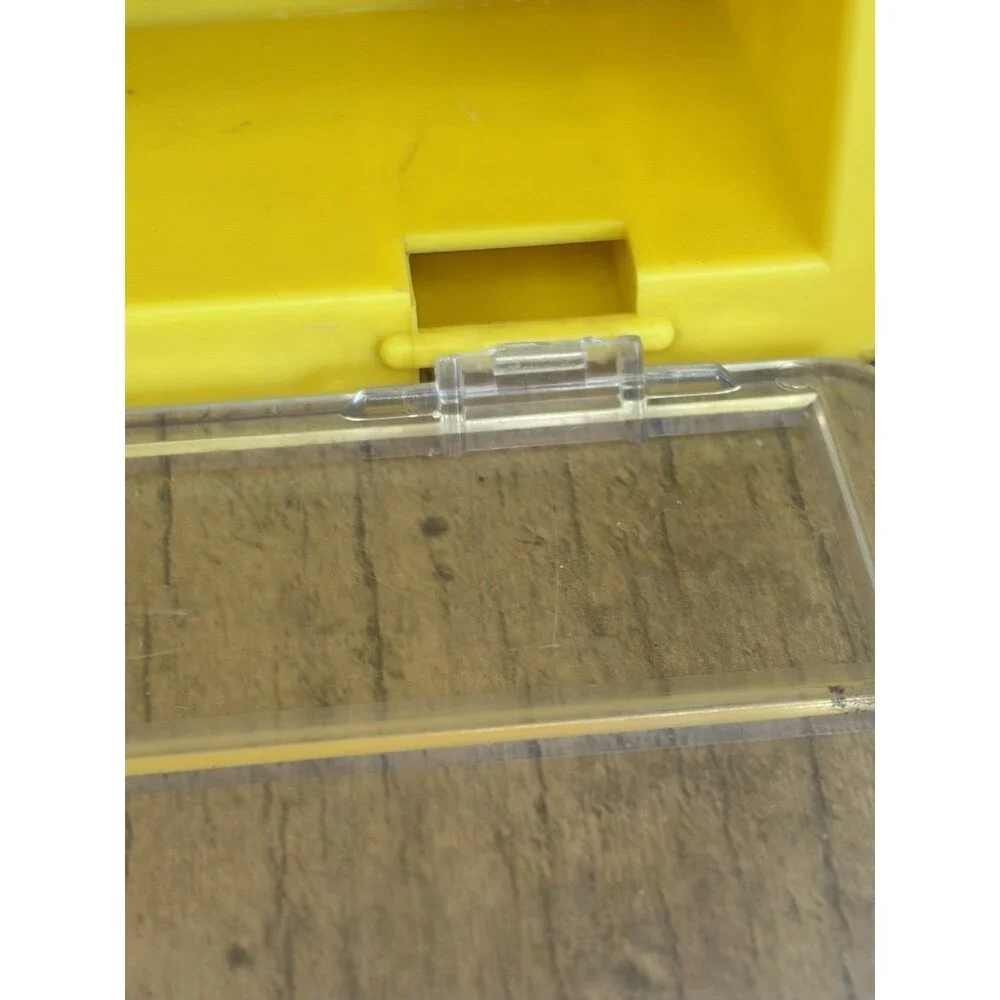 Vintage Micro Machines 1989 Yellow Carry Case Galoob + 11 Vehicles Cars/planes